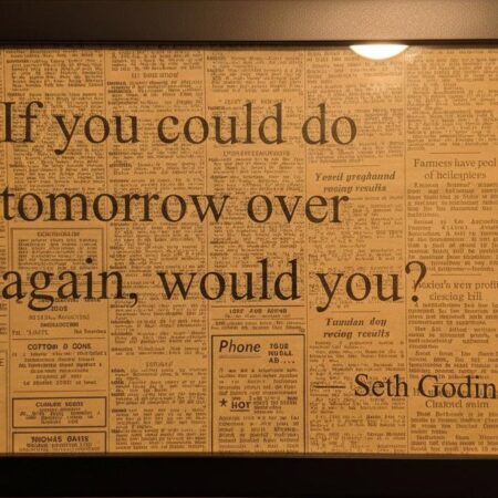 If You Could Do Tomorrow Over Again